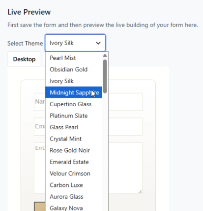 Choose built-in theme