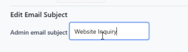 Set email subject