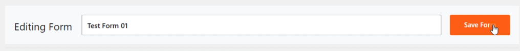 Save form name