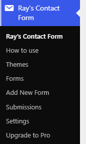 Ray's Contact - Admin Menu